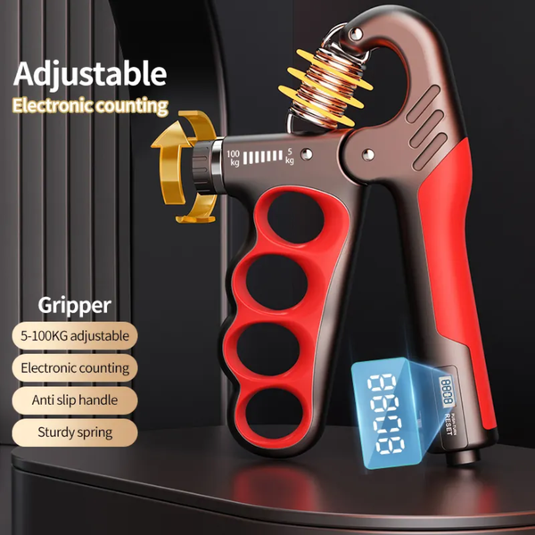 Hand Grip Strengthener – Adjustable Electronic Counting Gripper