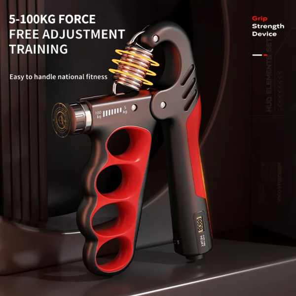 Hand Grip Strengthener – Adjustable Electronic Counting Gripper