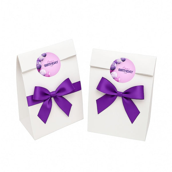 Happy Birthday Glossy Water-Resistant Label Stickers